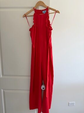 Ruffle Halter Jumpsuit